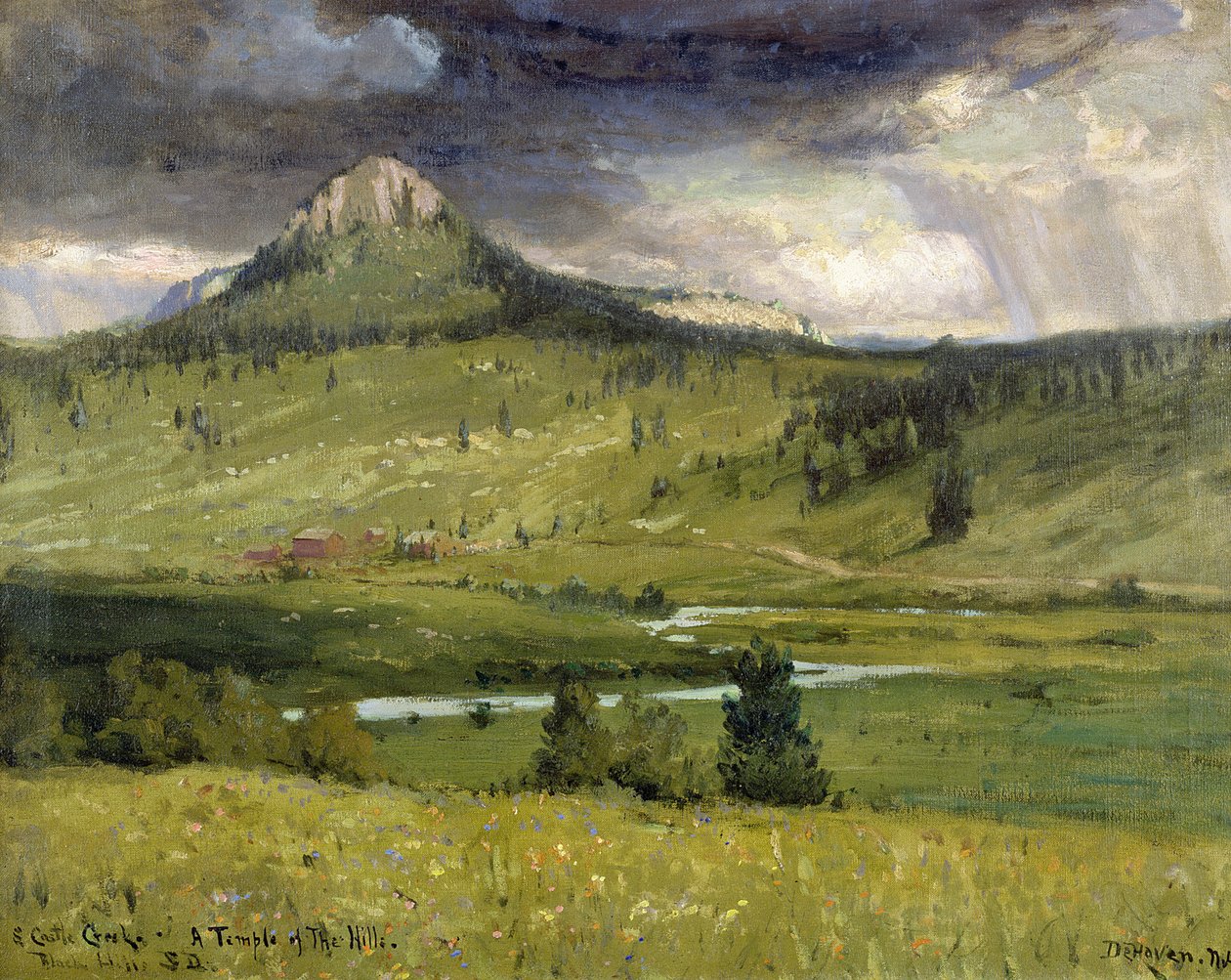 South Castle Creek, Tepeler Tapınağı, Black Hills, Güney Dakota by Franklin De Haven