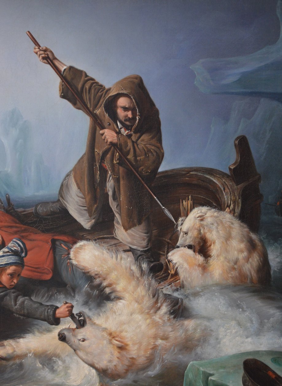 Kutup Ayıları ile Savaş by François Auguste Biard