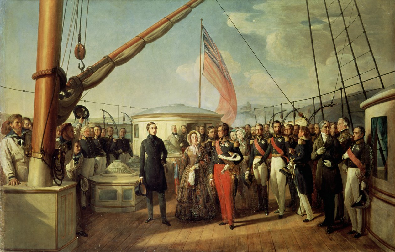 Louis-Philippe I (1773-1850) ve Kraliçe Victoria (1819-1901) arasında Le Treport