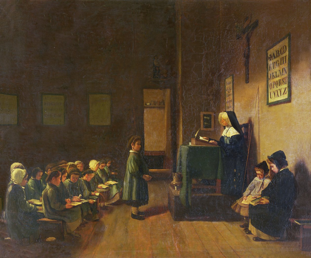 Okul Odası, 1876 by François Bonvin
