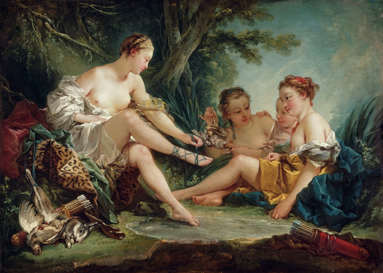 Avdan sonra Diana by François Boucher