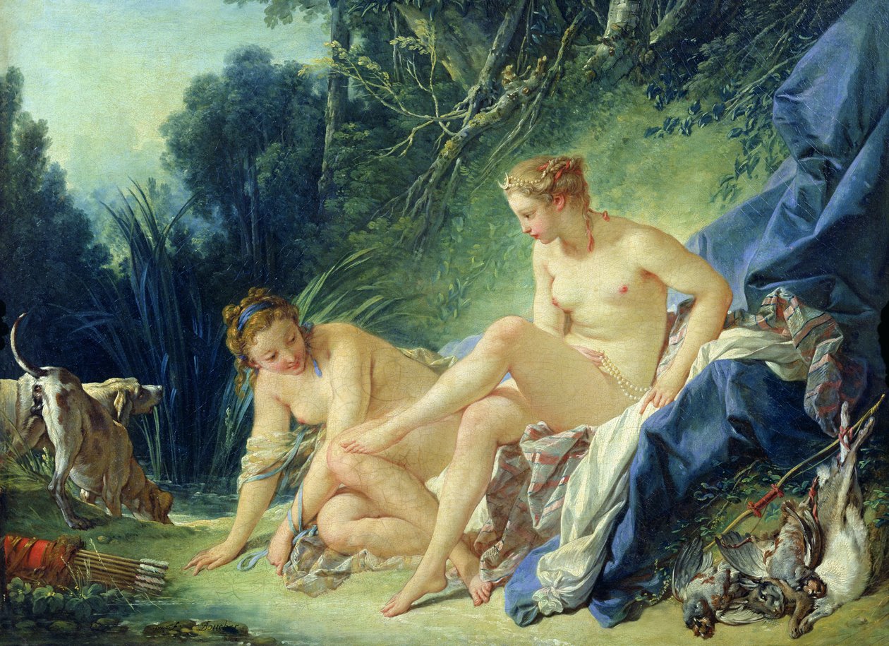 Diana banyosundan çıkarken, 1742 by François Boucher