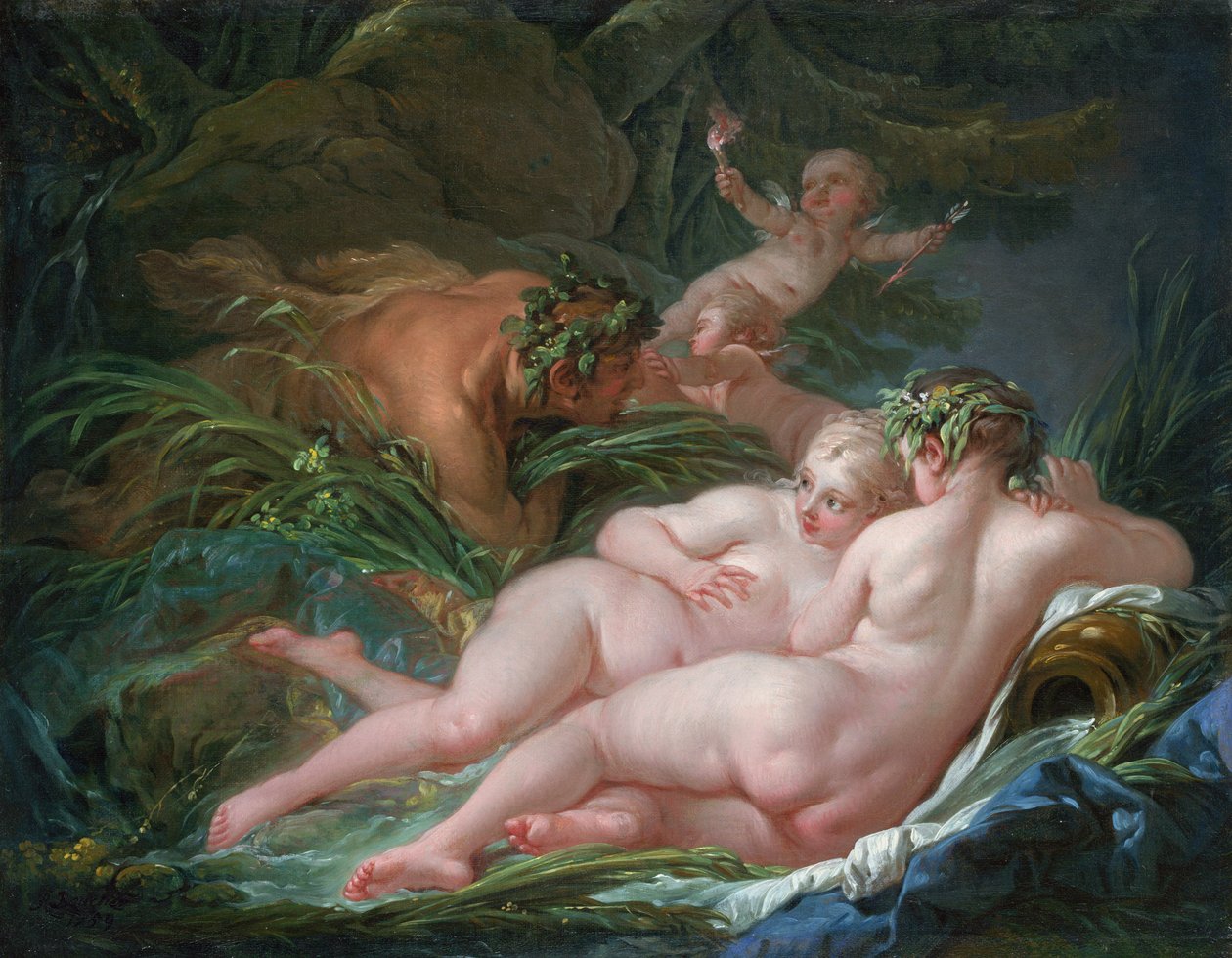 Pan ve Sirinks by François Boucher