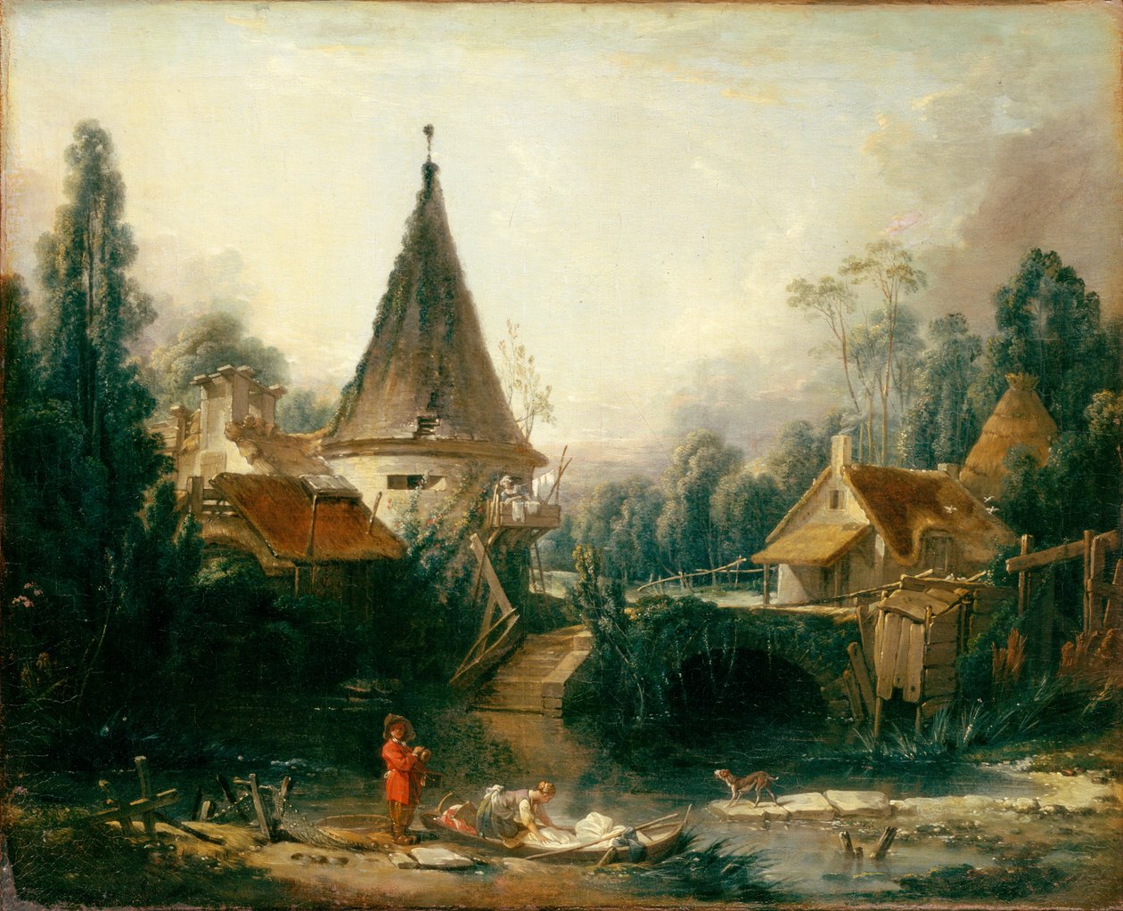 Paysage près de Beauvais by François Boucher