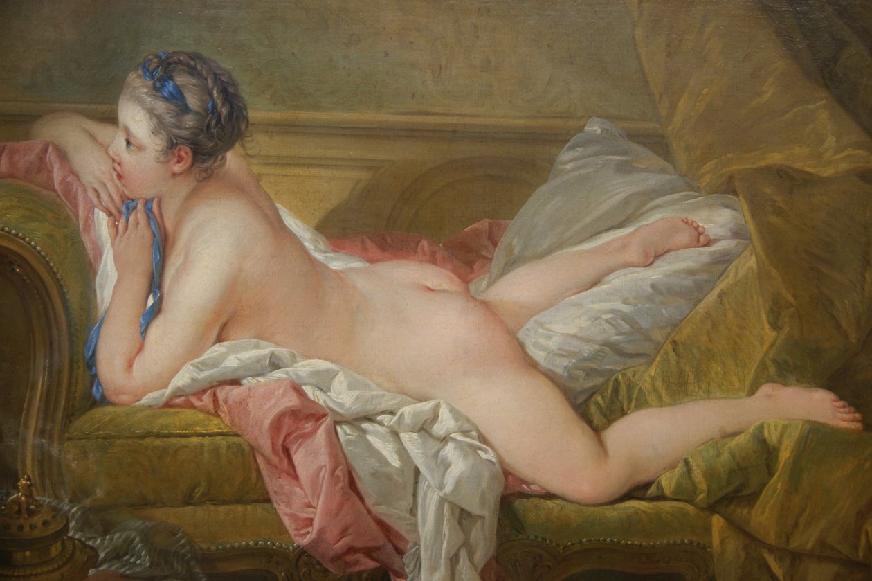 Dinlenme kız by François Boucher
