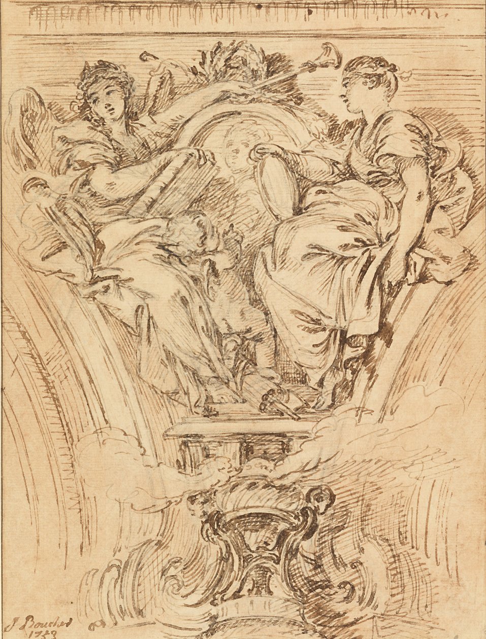 Spandrel Dekorasyonu - XV. Louis
