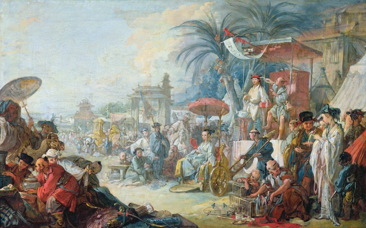 The Chinese Fair, c.1742  by François Boucher