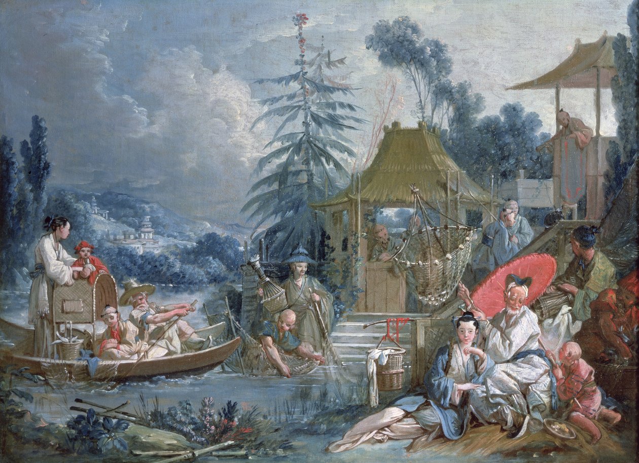 Çinli Balıkçılar, c.1742 by François Boucher