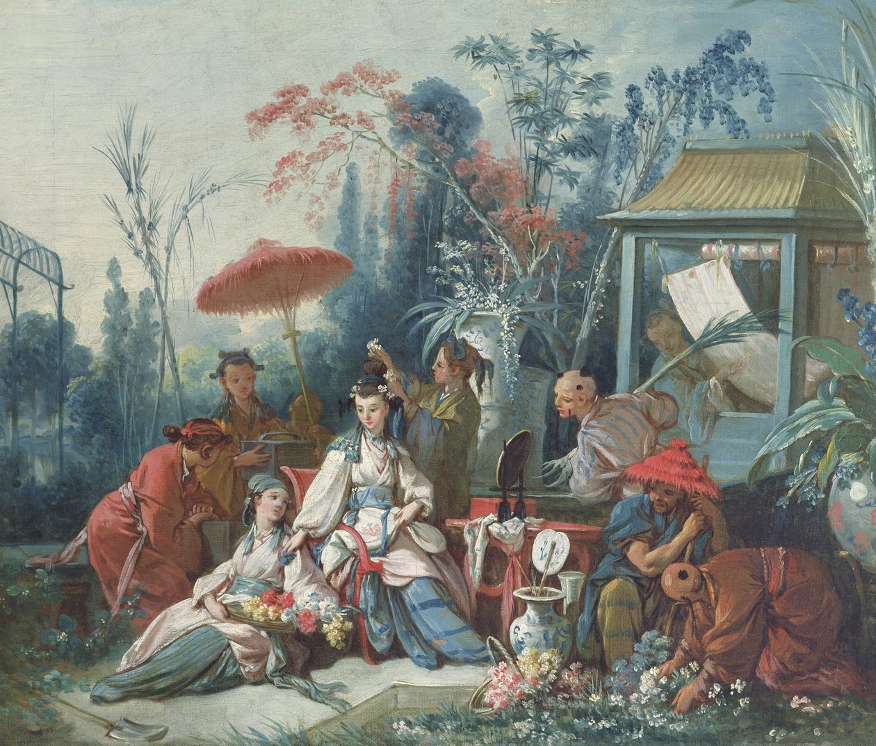Çin Bahçesi, c.1742 by François Boucher
