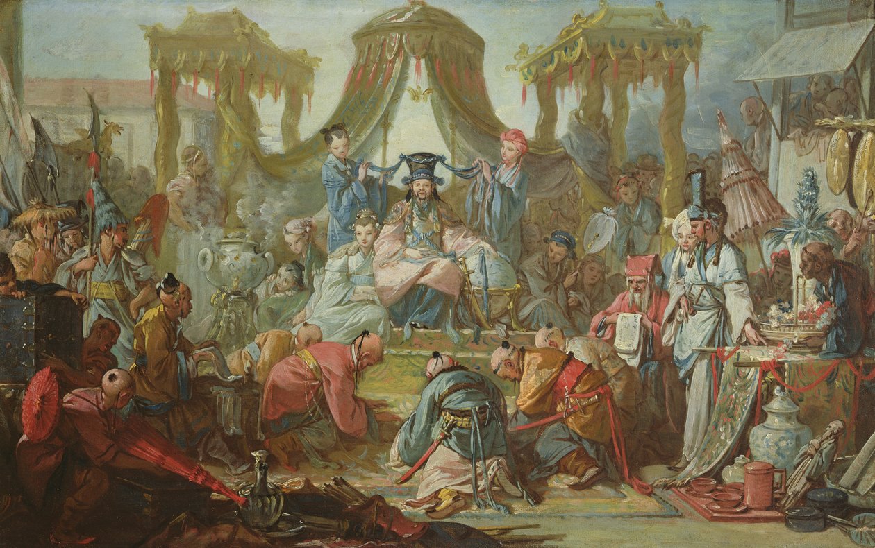Çin Evliliği veya Çin İmparatoru ile Bir Seyirci, c.1742 by François Boucher