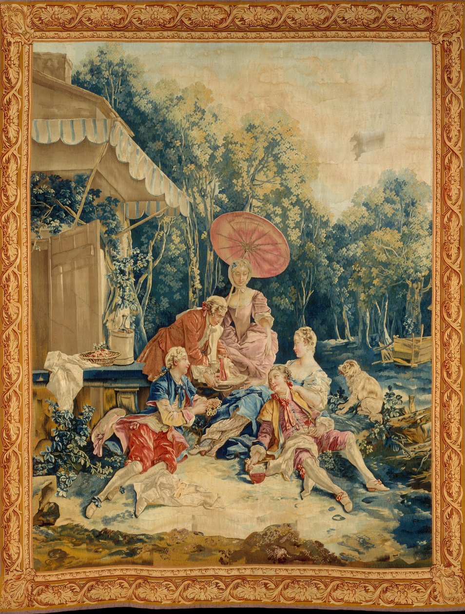 İtalyan Köy Sahnelerinden Bir Diziden Derleme by François Boucher