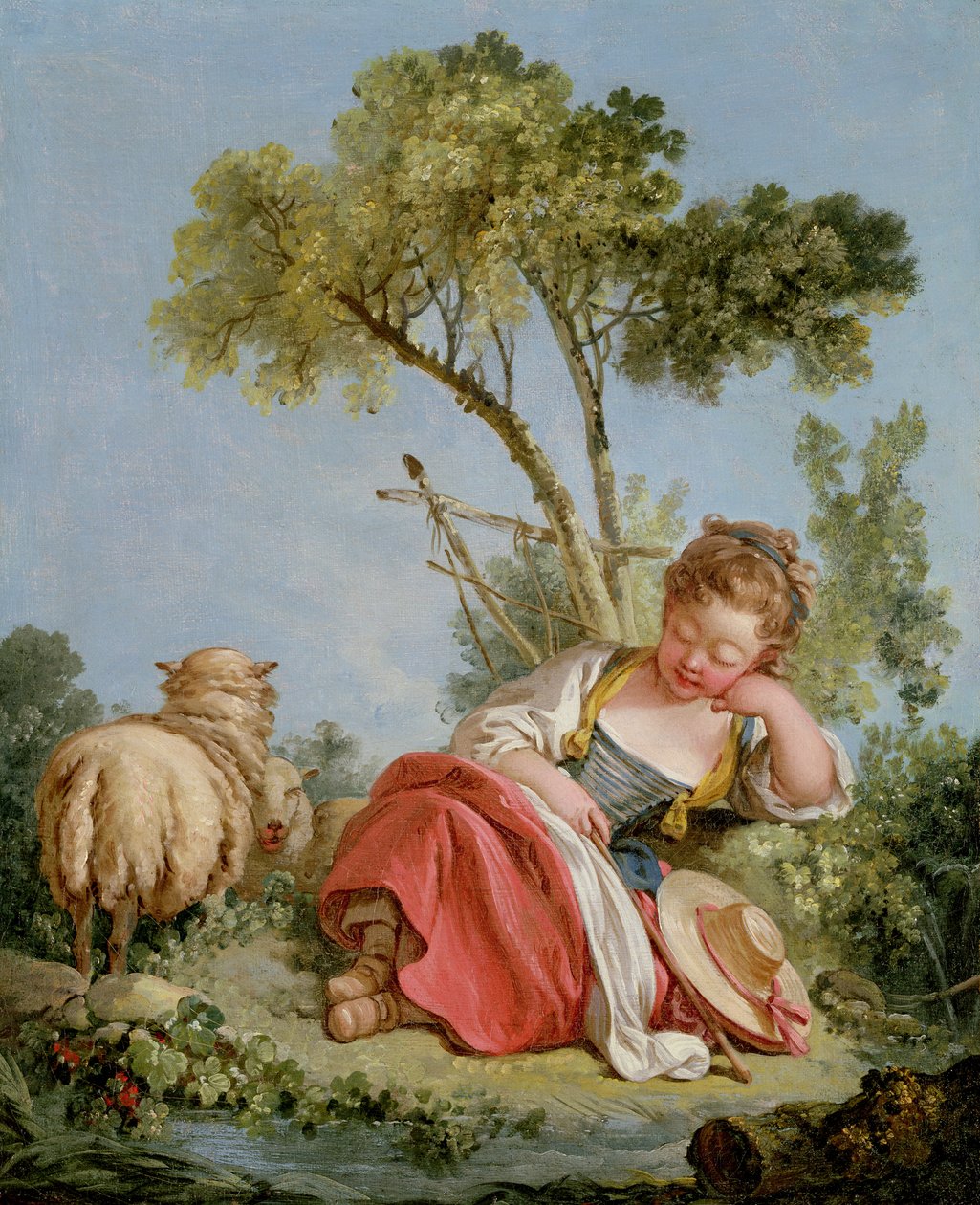 Küçük Çoban, c.1754 (çift 90662) by François Boucher
