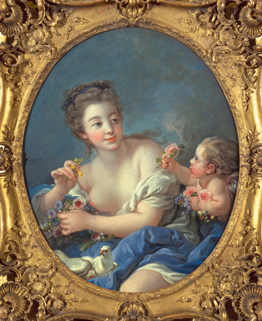 Venüs ve Aşk Tanrısı, 1769 by François Boucher