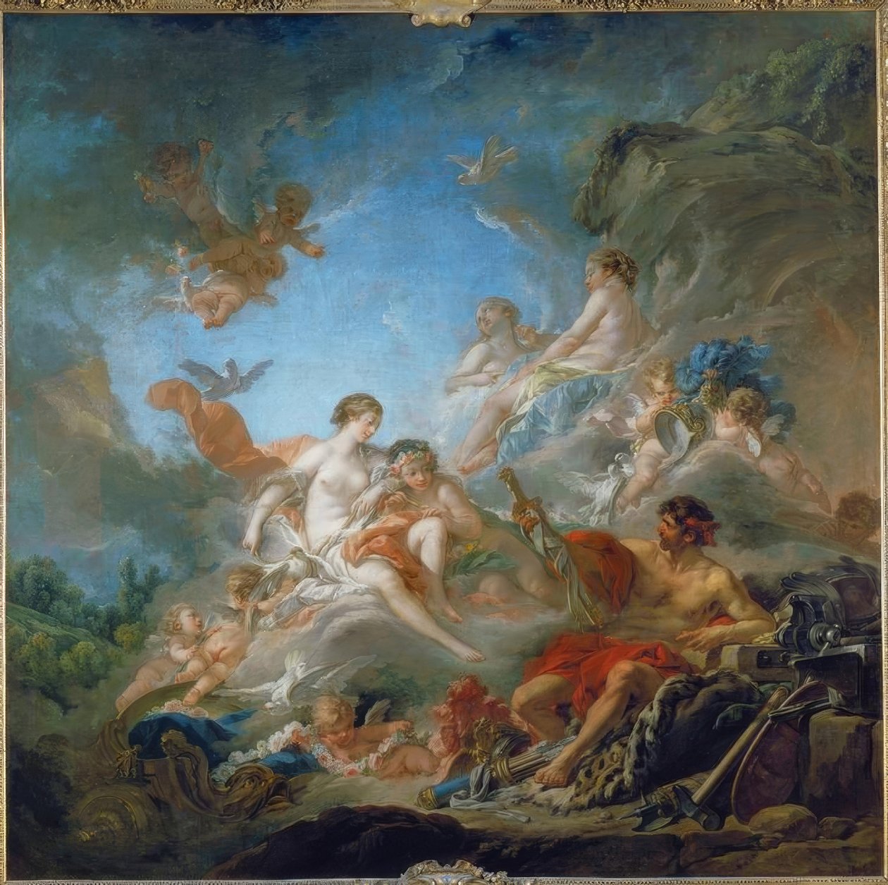 Volkanın demirhanesindeki Venüs by François Boucher