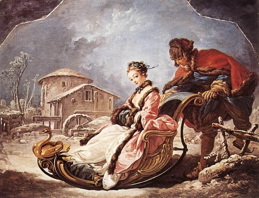 Kış mevsimi by François Boucher