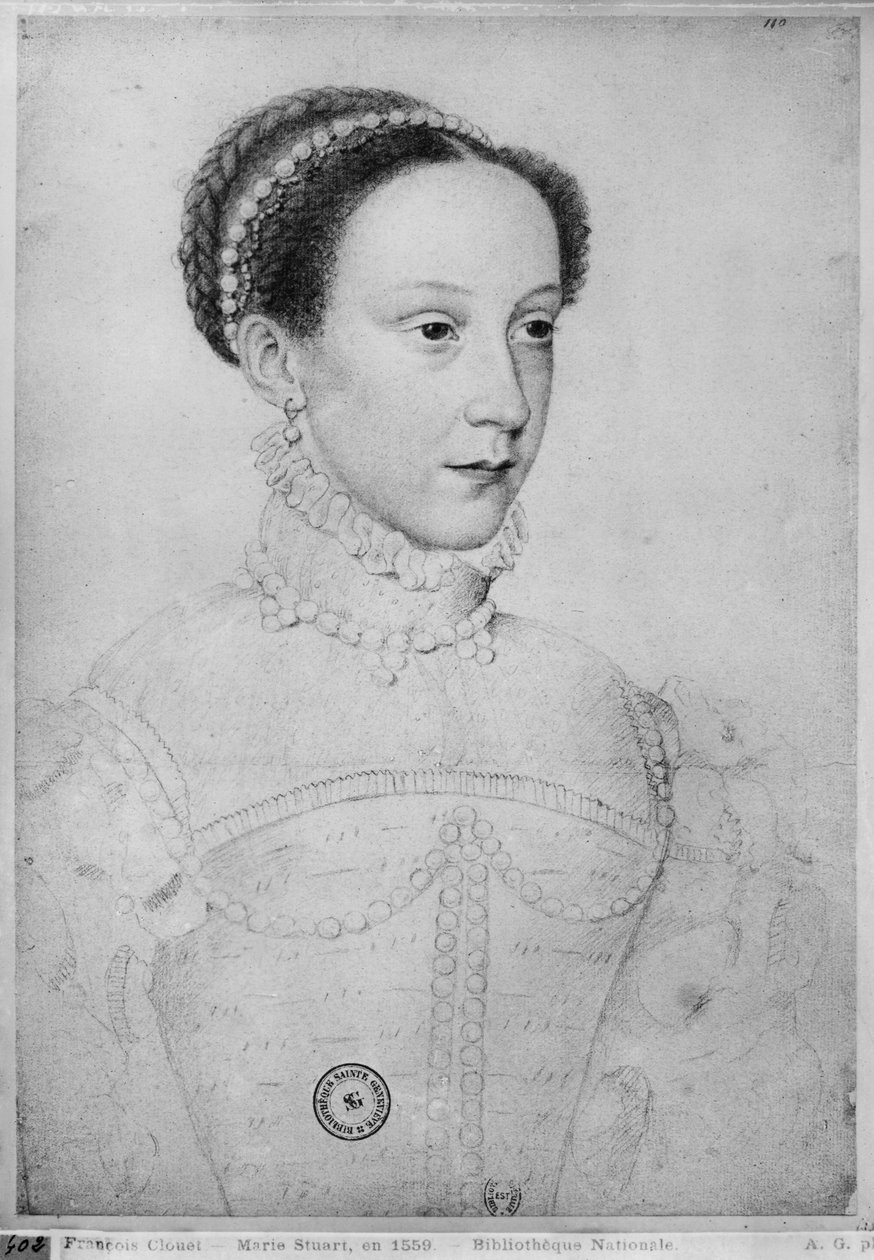 Mary Queen of Scots, 1559   by François Clouet