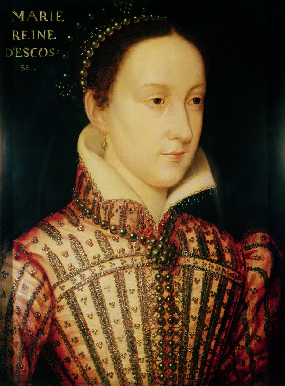 İskoç Kraliçesi Mary Minyatür, c.1560 by François Clouet