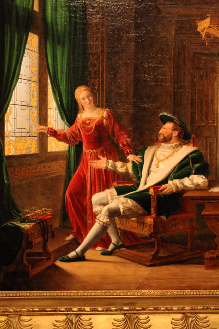 Francis I, kız kardeşi Marguerite de Navarre