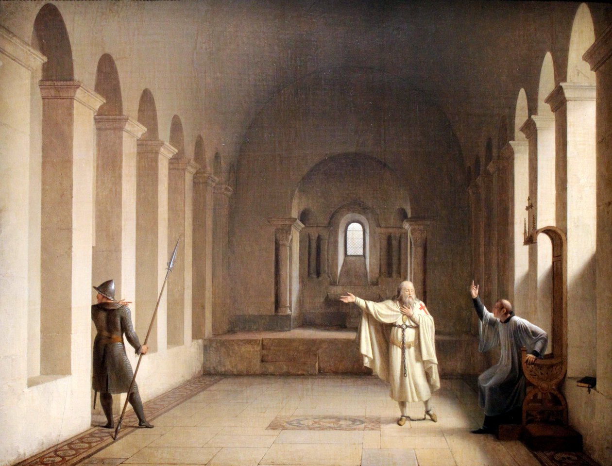Tapınak Şövalyelerinin Büyük Üstadı Jacques de Molay by François Fleury Richard