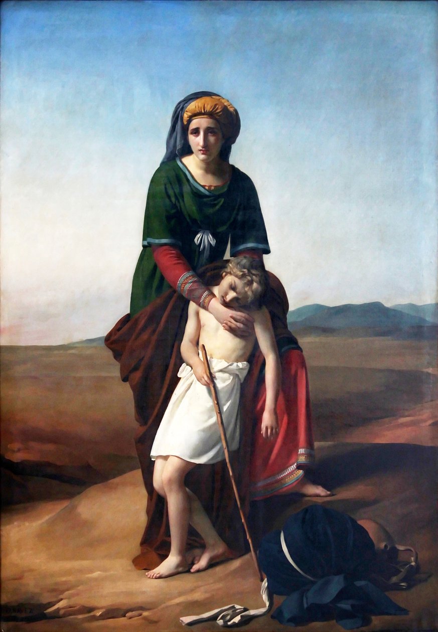 Çölde Hacer ve İsmail by François Joseph Navez