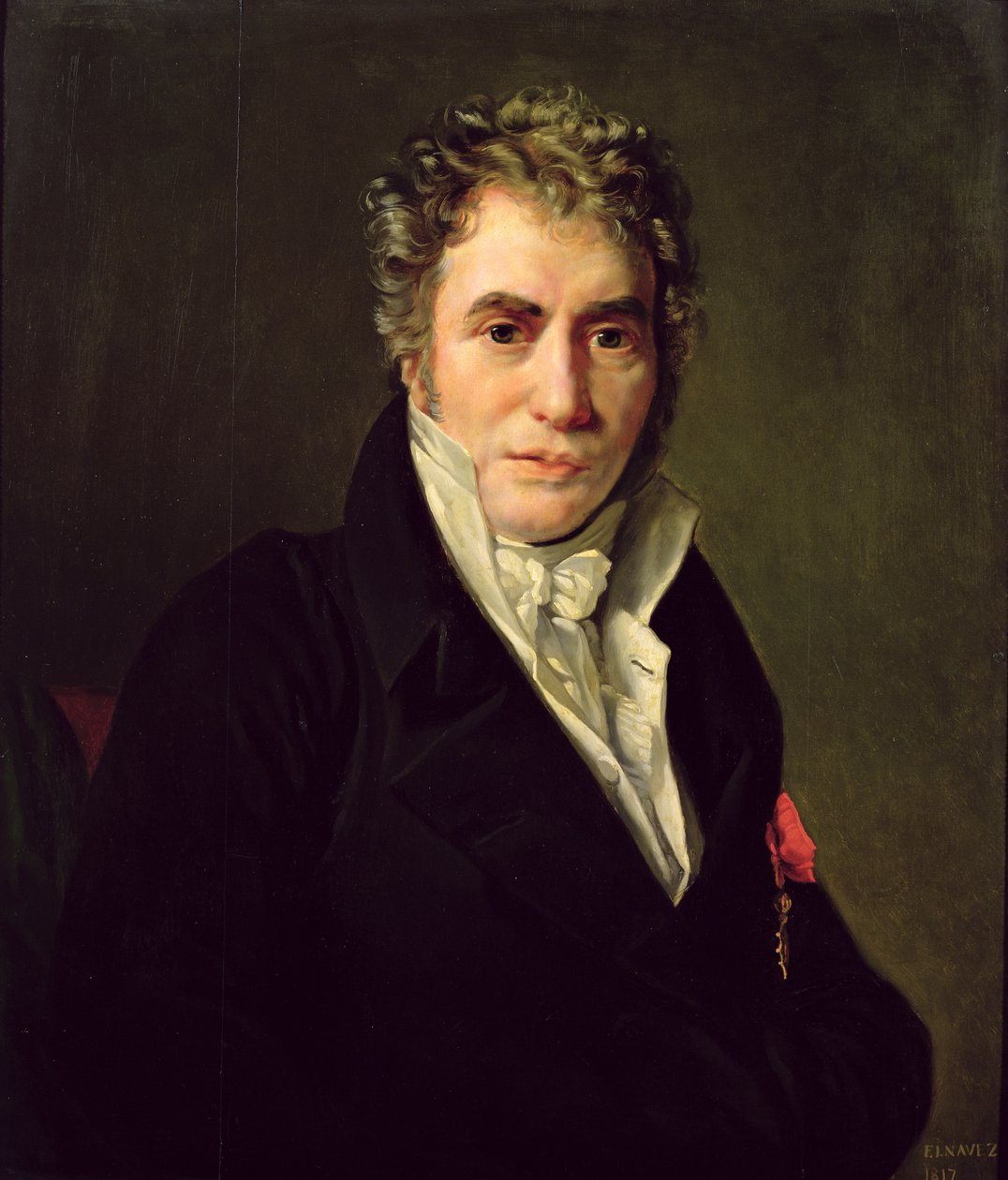 Jacques Louis David (1748-1825) 1817  by François Joseph Navez