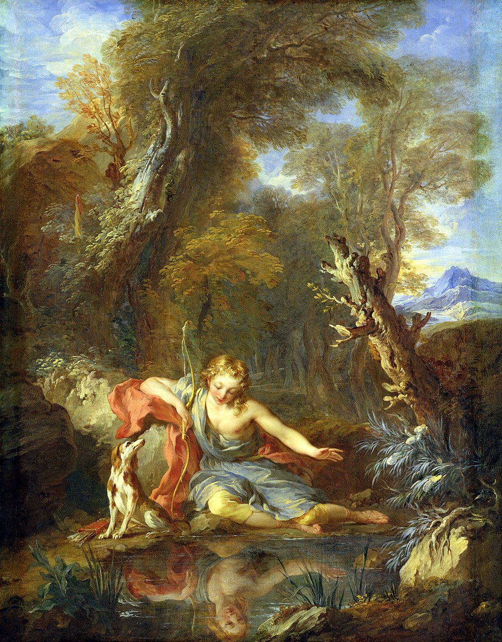 Narcissus, 1728  by François Lemoyne