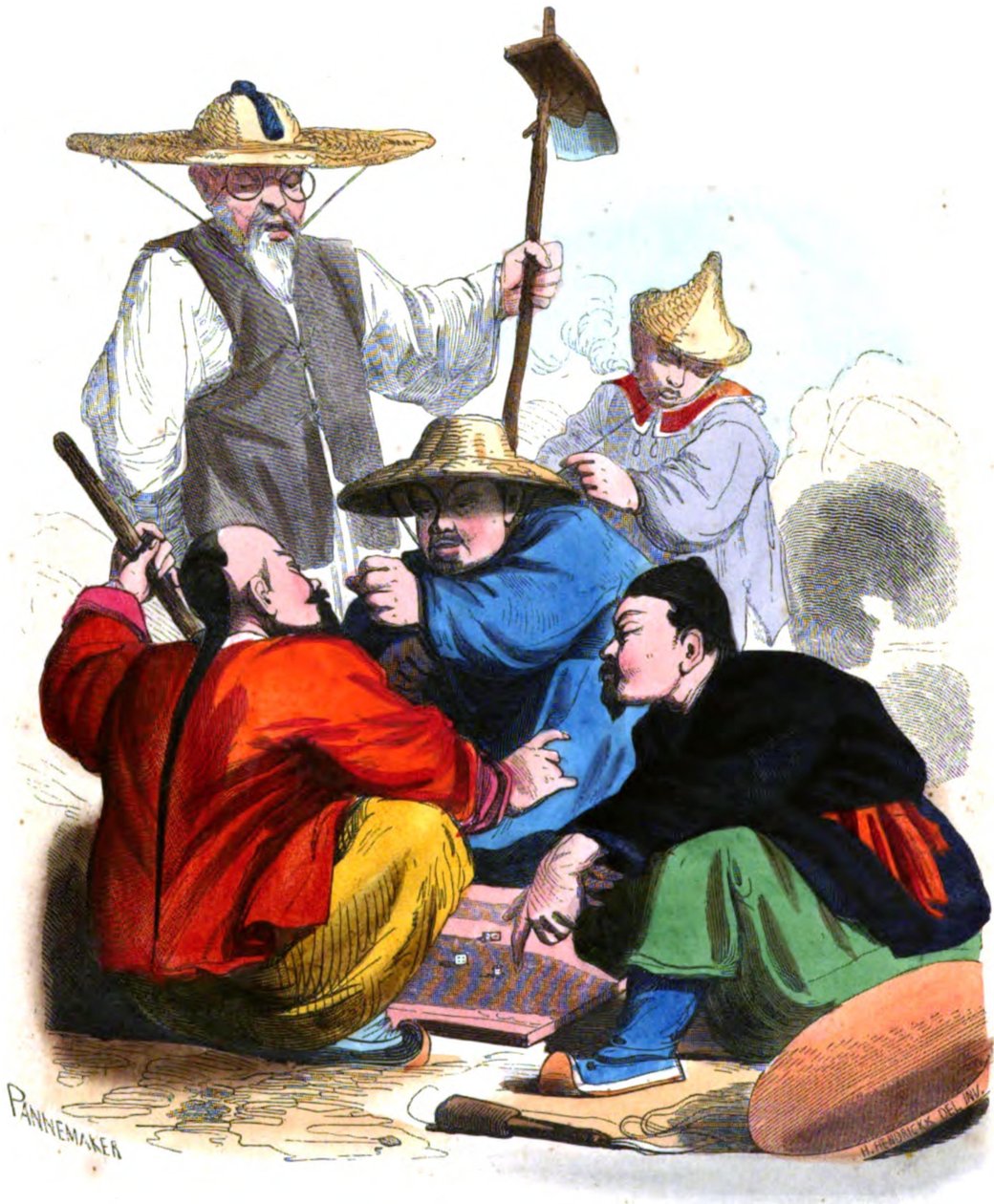 Auguste Wahlen, Mores, dünyadaki tüm halkların kullanımları ve kostümleri, Cilt 1. Yayımcı La Librairie historique-artistique, 1843 by François Pannemaker
