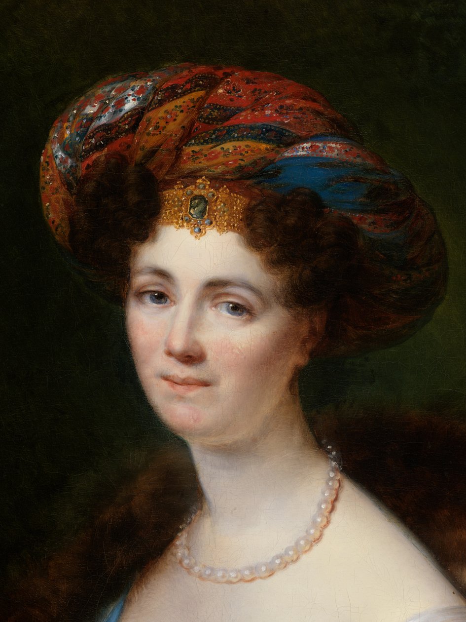 Josephine Victoire Meslier-Duvey'in Portresi Detayı (tuval üzerine yağlıboya) by François Joseph Kinsoen