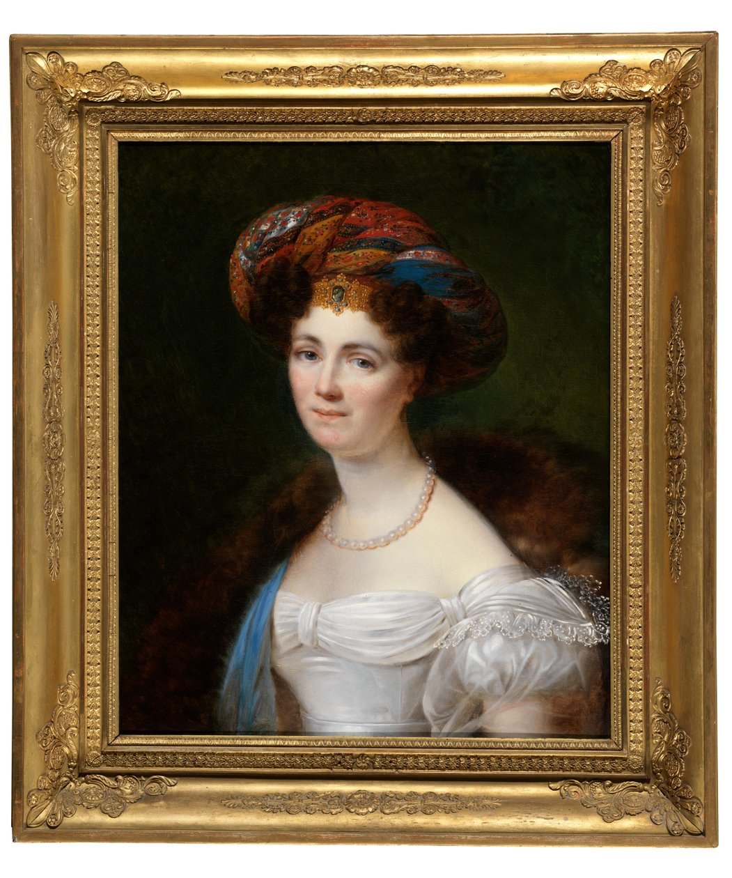 Josephine Victoire Meslier-Duvey'in Portresi (tuval üzerine yağlıboya) by François Joseph Kinsoen