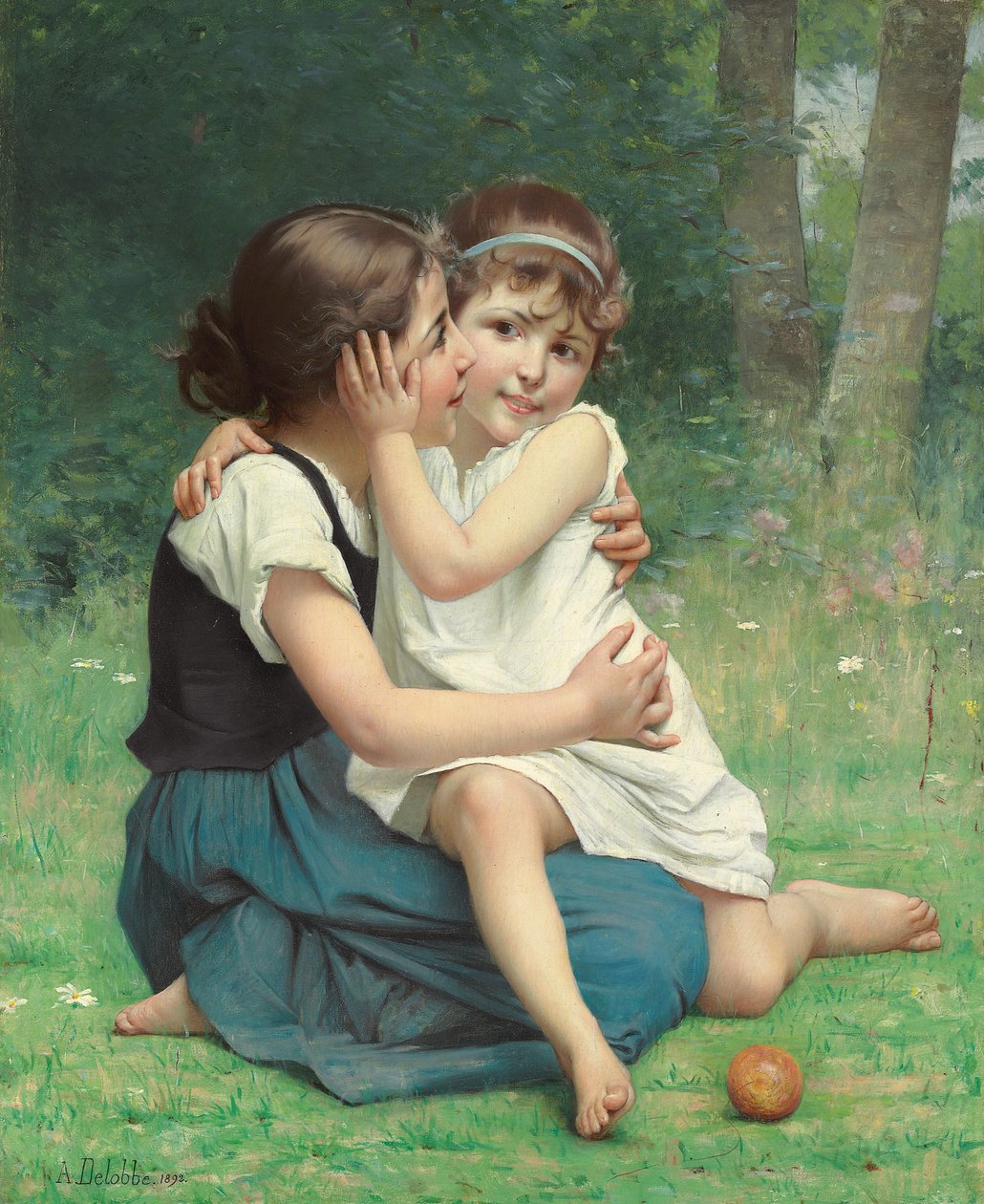 Kardeş Aşkı, 1892 by François Alfred Delobbe