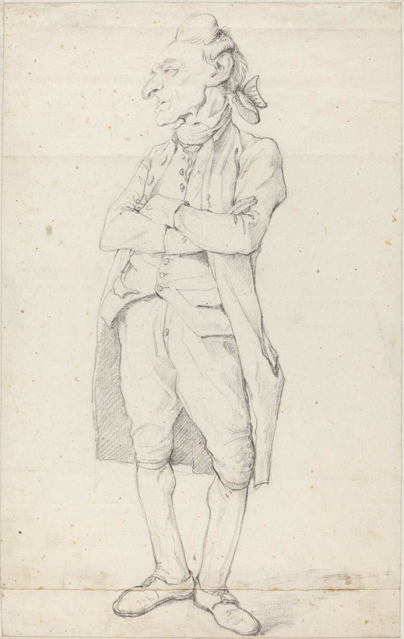 Kollarını kavuşturmuş duran bir beyefendi by François André Vincent