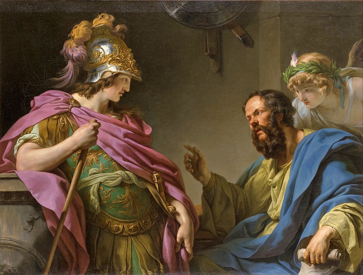 Alkibiades, Sokrates tarafından öğretiliyor, 1776 by François André Vincent