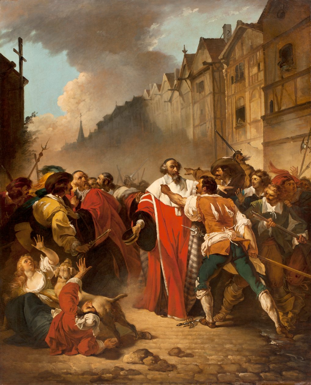Başkan Köstebek, İsyancılar Tarafından Taciz Edildi, 177879 by François André Vincent