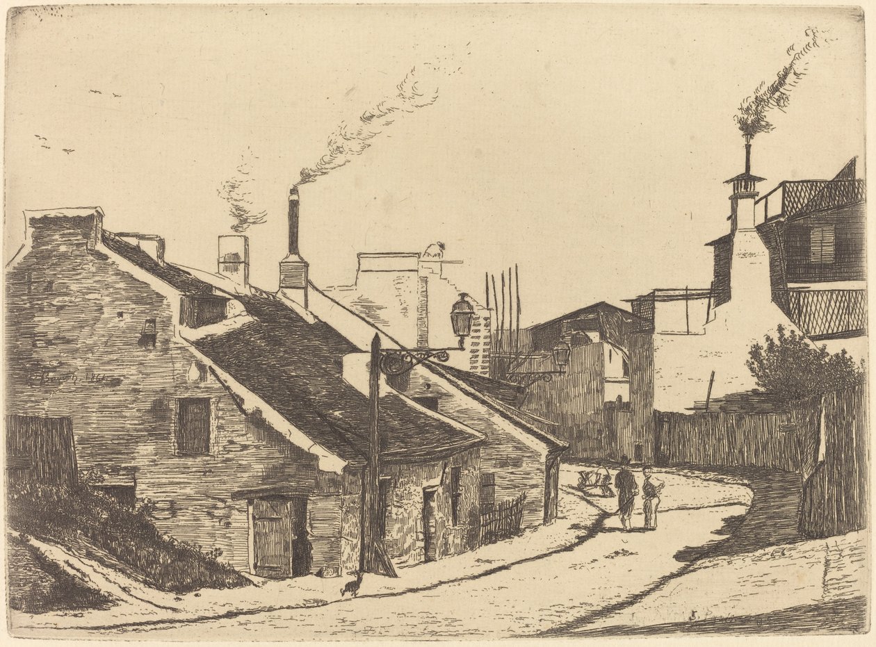 Rue du Champ de l'Alouette by François Bonvin