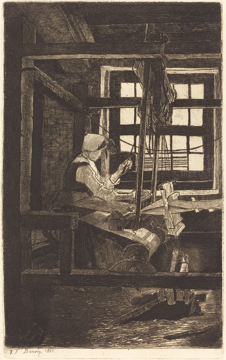 Dokumacı (La Tisserande) by François Bonvin