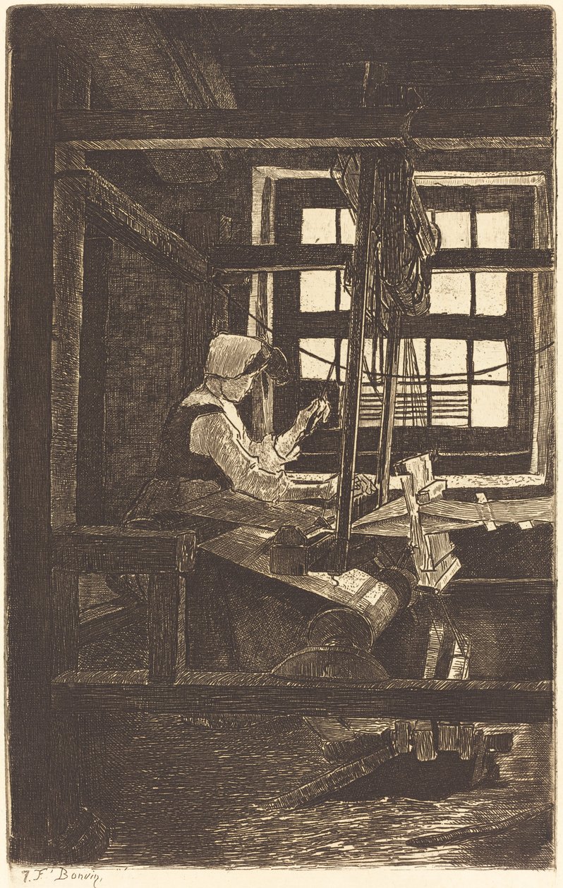 Dokumacı (La Tisserande) by François Bonvin