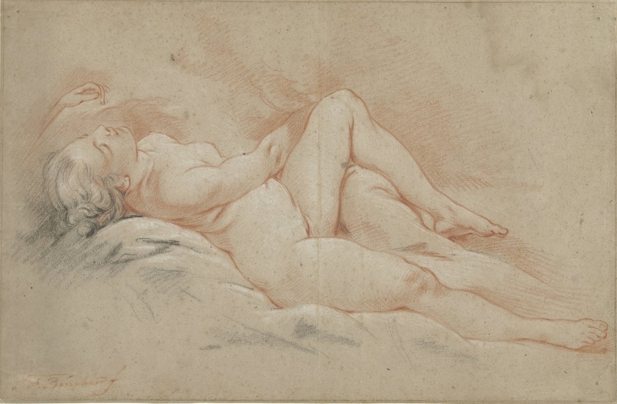 uzanmış kadın çıplak by François Boucher