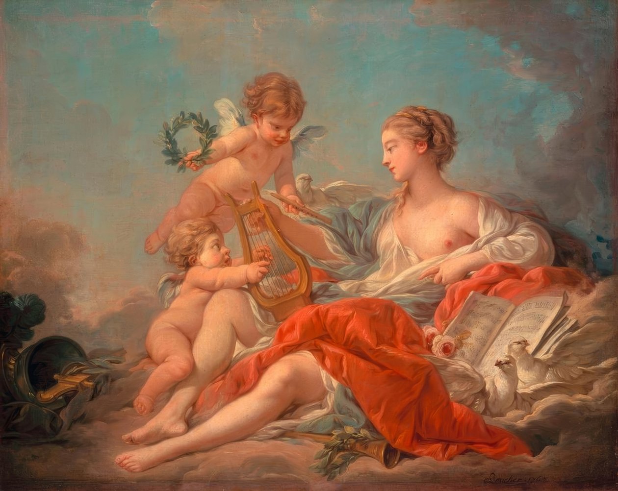 Müzik Alegorisi by François Boucher