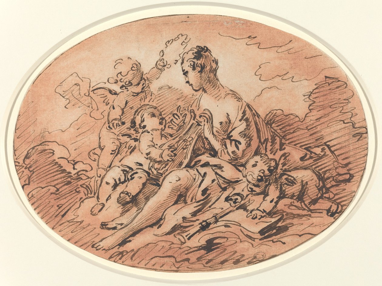 Müzik Alegorisi by François Boucher
