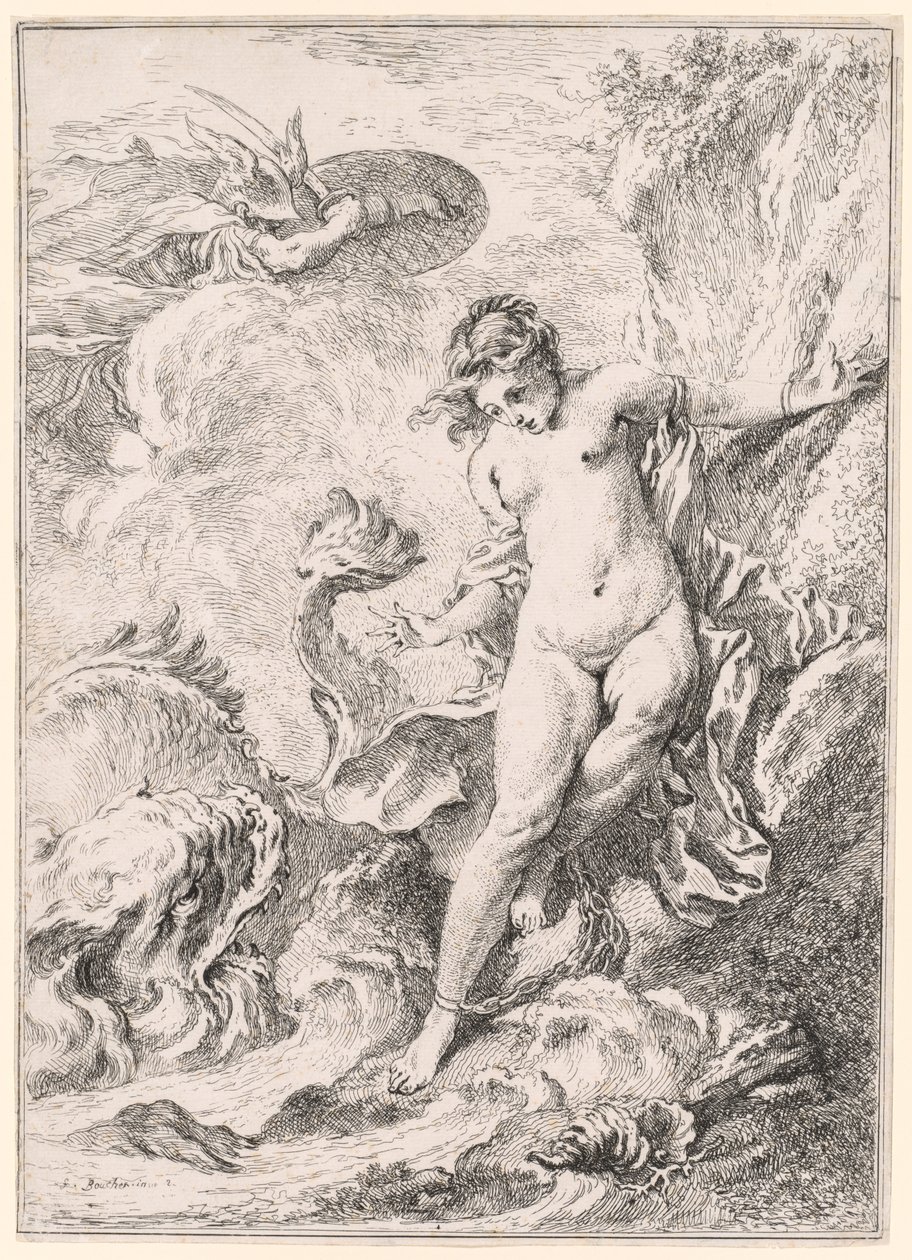 Andromeda Andromede, 1734. by François Boucher