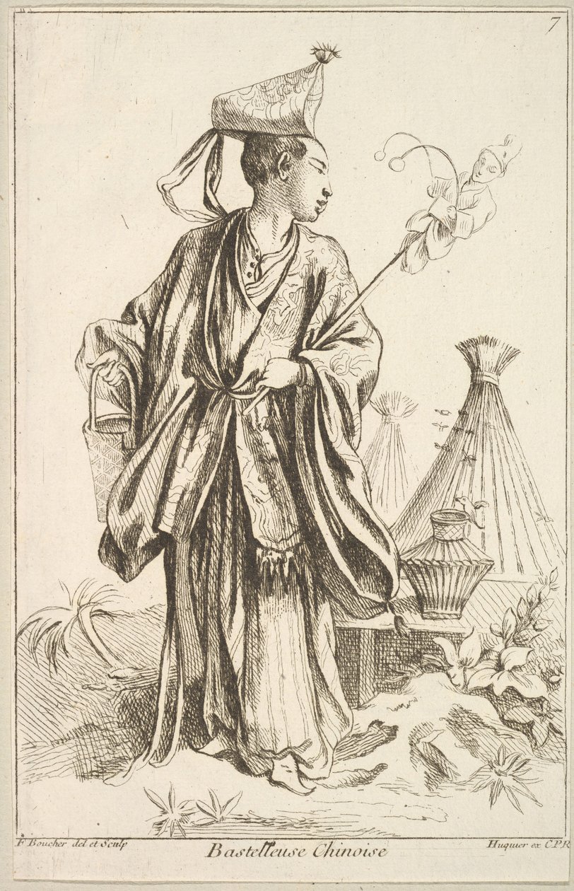 Çinli Sanatçı, 1738-45. by François Boucher