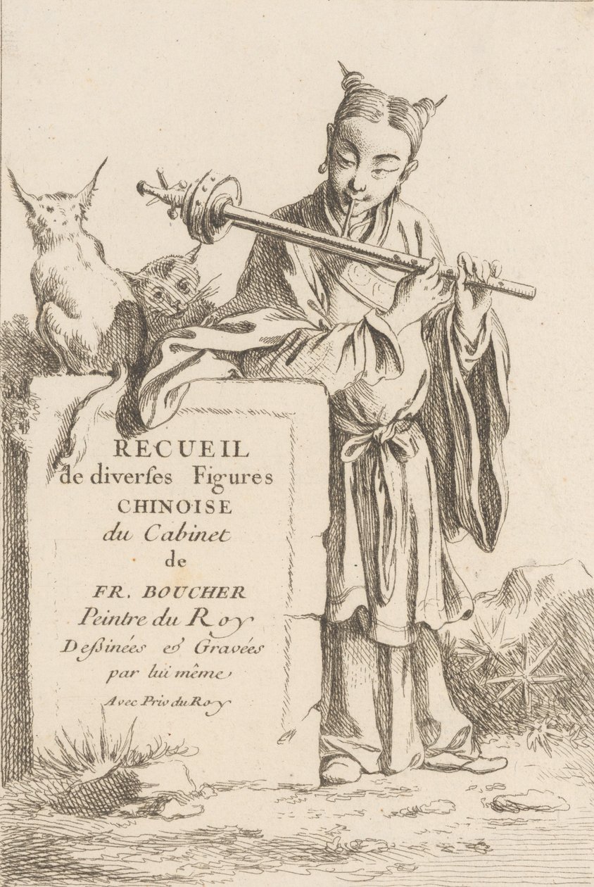 Çeşitli Çin Figürleri Koleksiyonu, 1738-45. by François Boucher