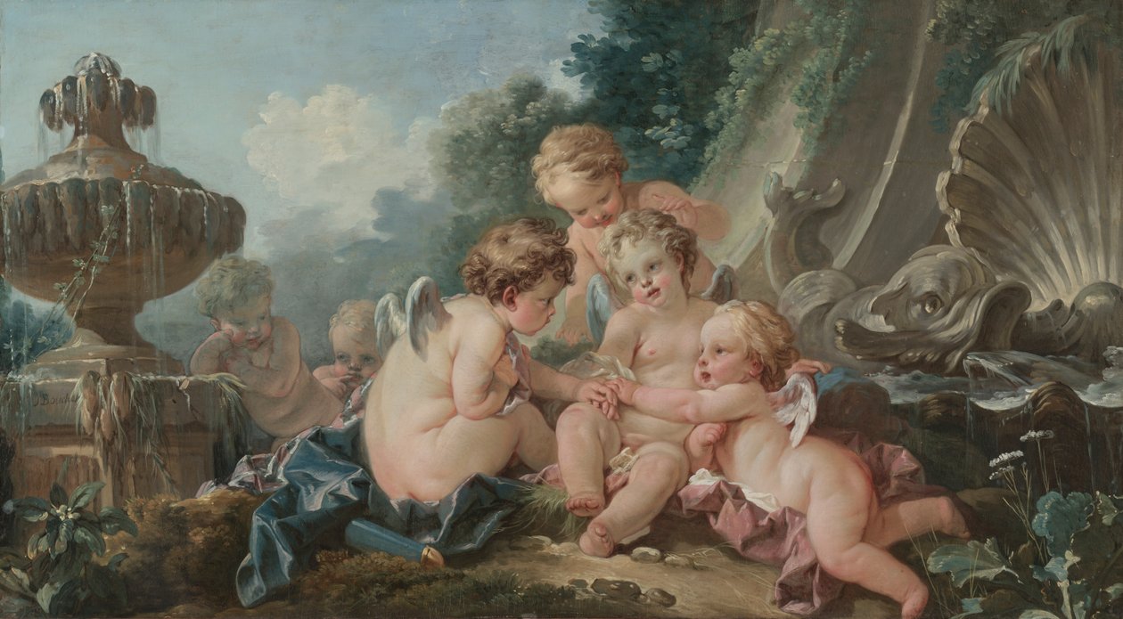 Komplodaki Cupids by François Boucher