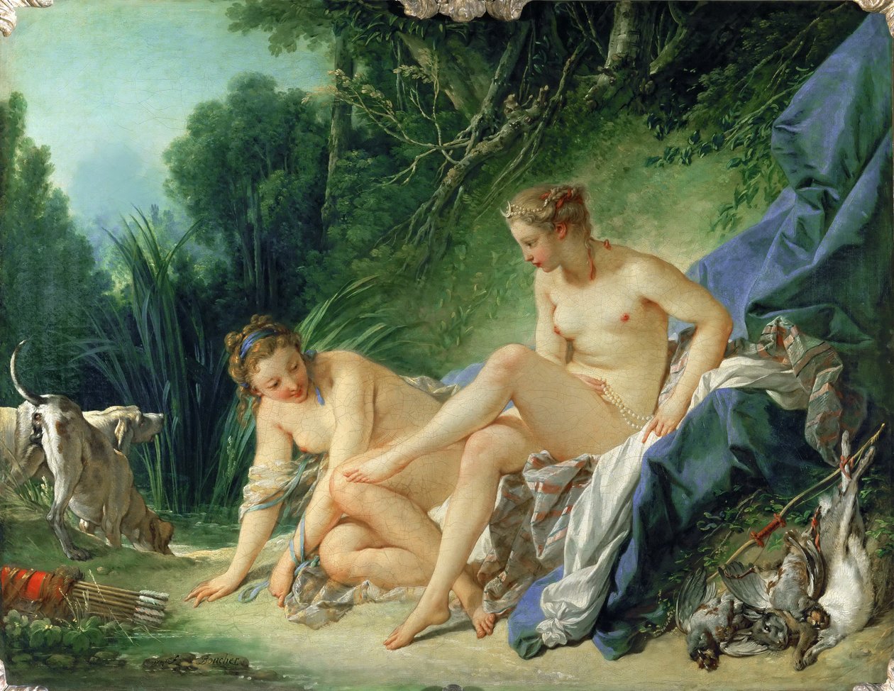 Banyodan sonra Diana by François Boucher