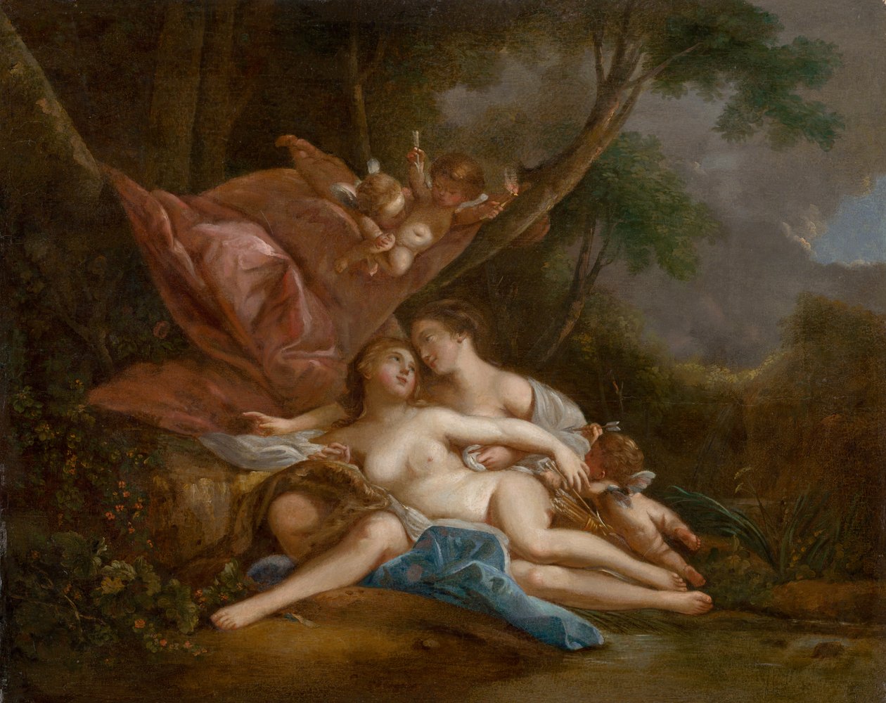 Diana ve Callisto, 1760. by François Boucher