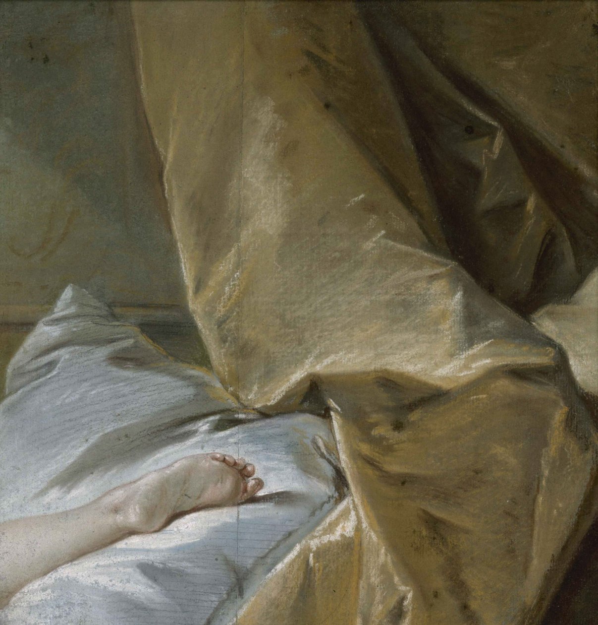 Sarışın Odalisque için ayak çalışması, yaklaşık 1751. by François Boucher