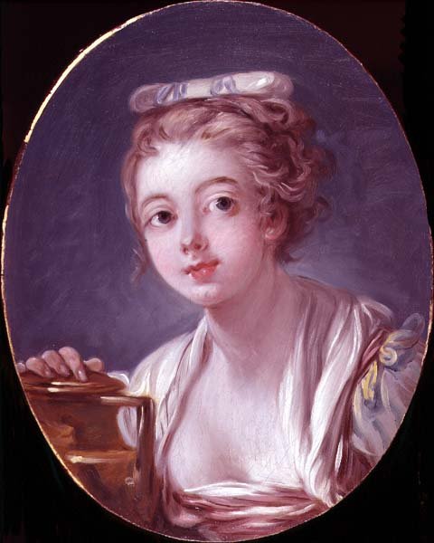 Bir kızın başı veya Sütçü Kız by François Boucher