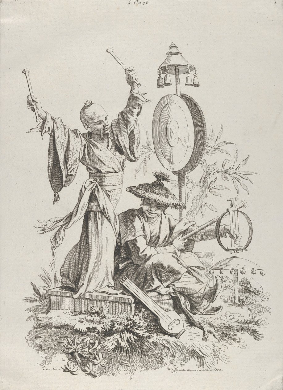 İşitme, 1720-70. by François Boucher