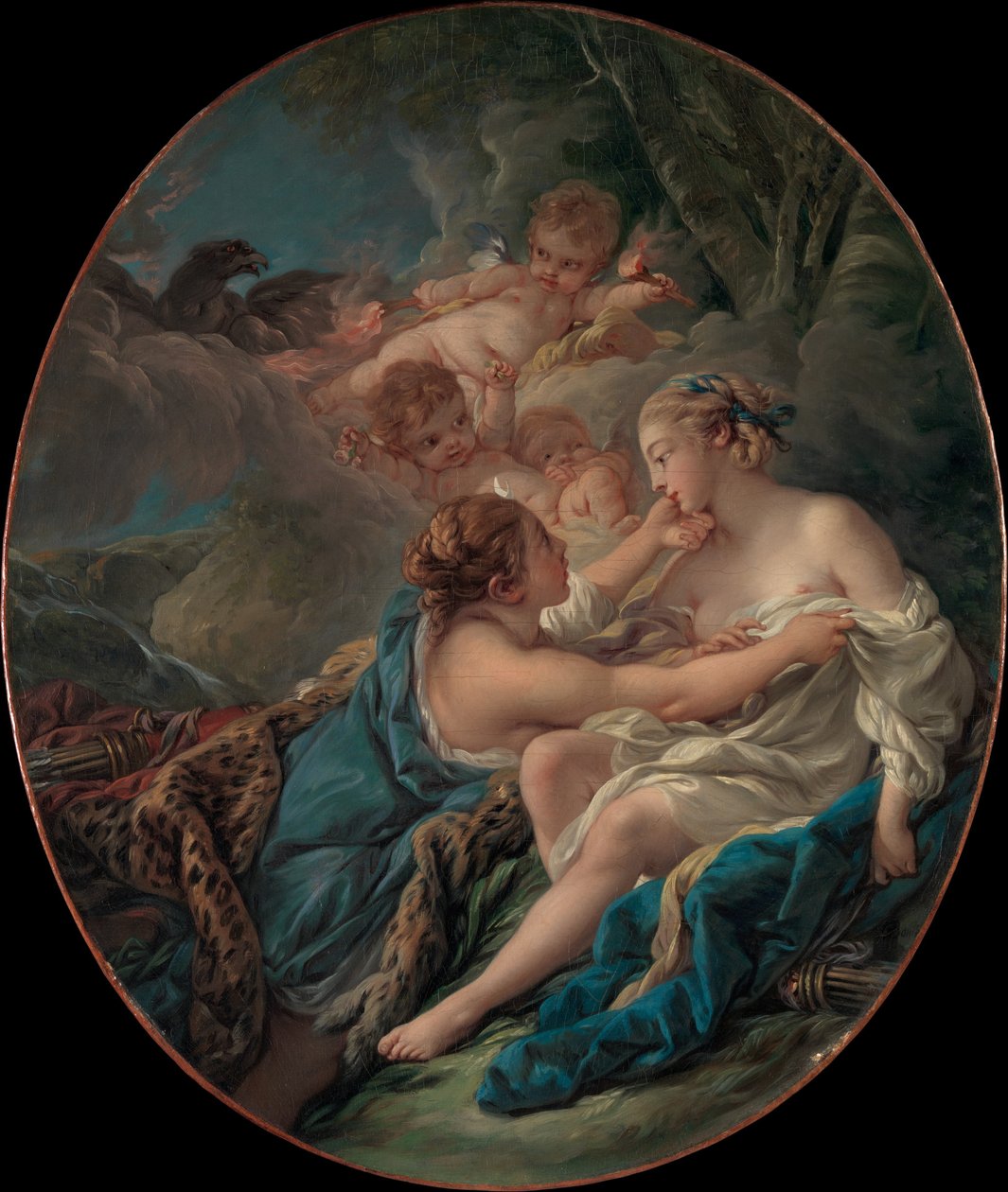 Jüpiter, Diana Kılığındaki ve Callisto, 1763 by François Boucher