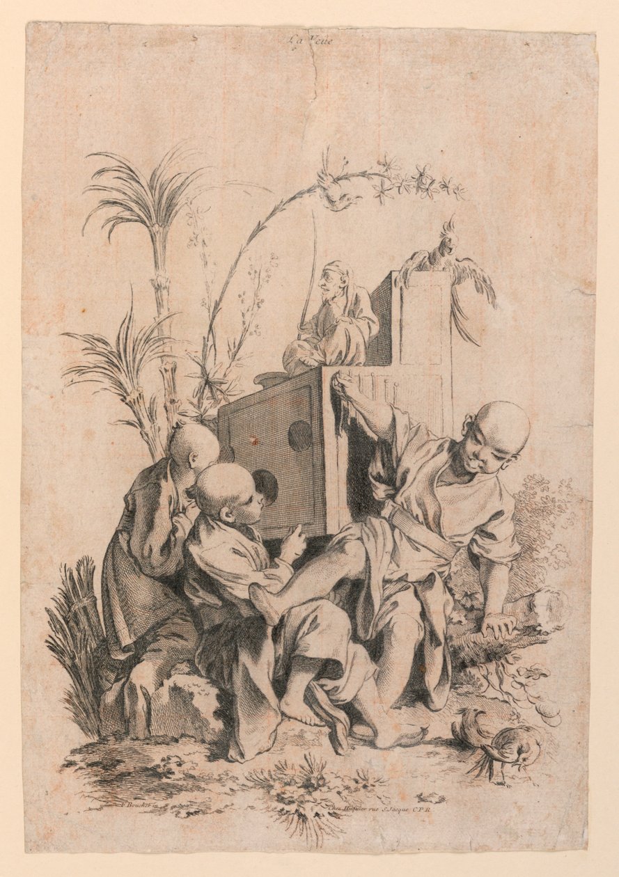 Les Cinq Senses (Beş Duyu) dizisinden La Veue (Görme) by François Boucher